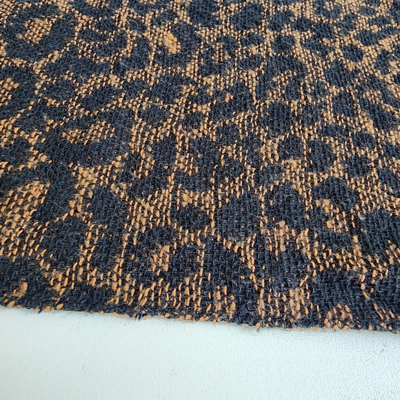 Cheetah Leopard One Size Soft Acrylic Winter Scarf Brown Black 10" × 75" - Picture 8 of 11